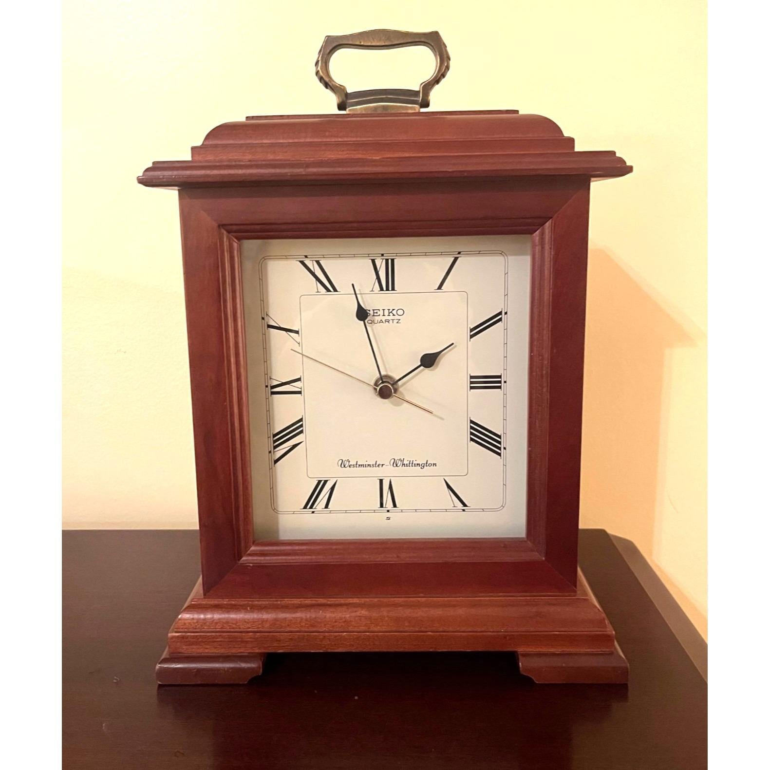 SEIKO 木製置時計 月齢表示付　ウェストミンスターウィッティントン　クロック SEIKO 木製置時計 月齢表示付 ウェストミンスターウィッティントン