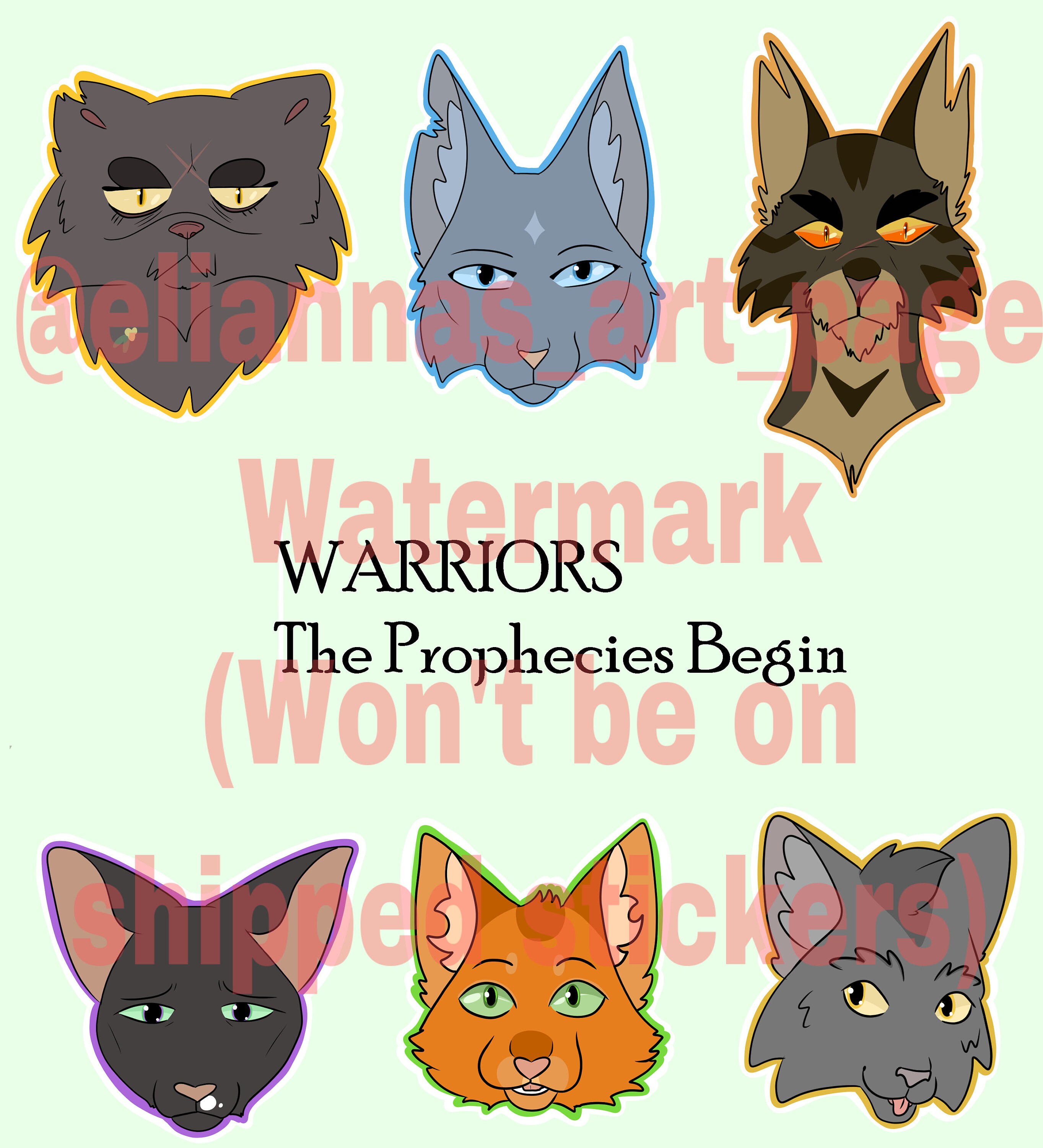 Golden Warrior Cats Clan Icons Funny Coaster - TeeHex