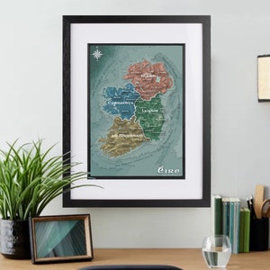 A3/A2 - Landkarte Irland