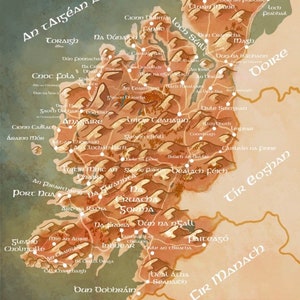 A3 - Landkarte von County Donegal