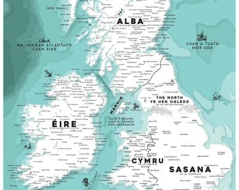 Mappa delle isole - Lingue native