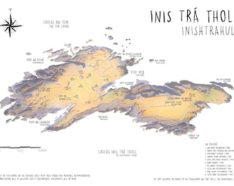 Mappa A3 di Inishtrahull