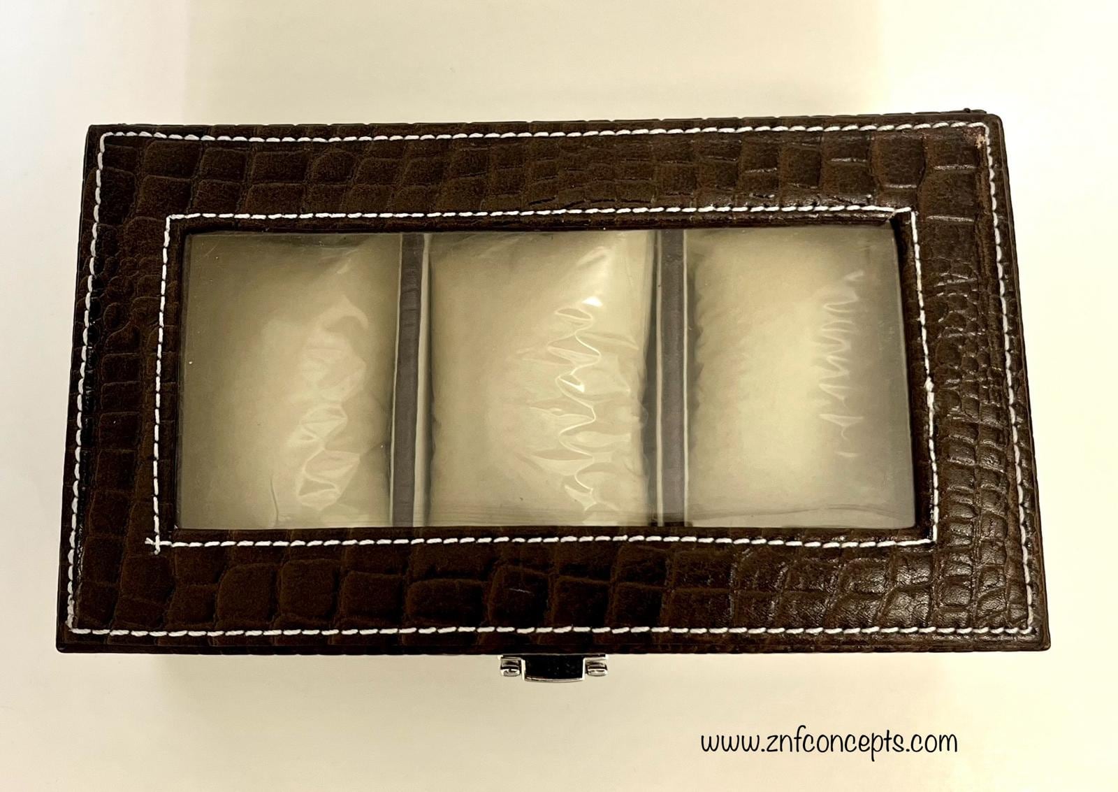時計/ジュエリーケース、クロコ型押し本革 - Etsy 日本