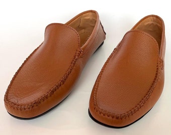 Mens Driving shoes, Leather Loafers, Slip-ons