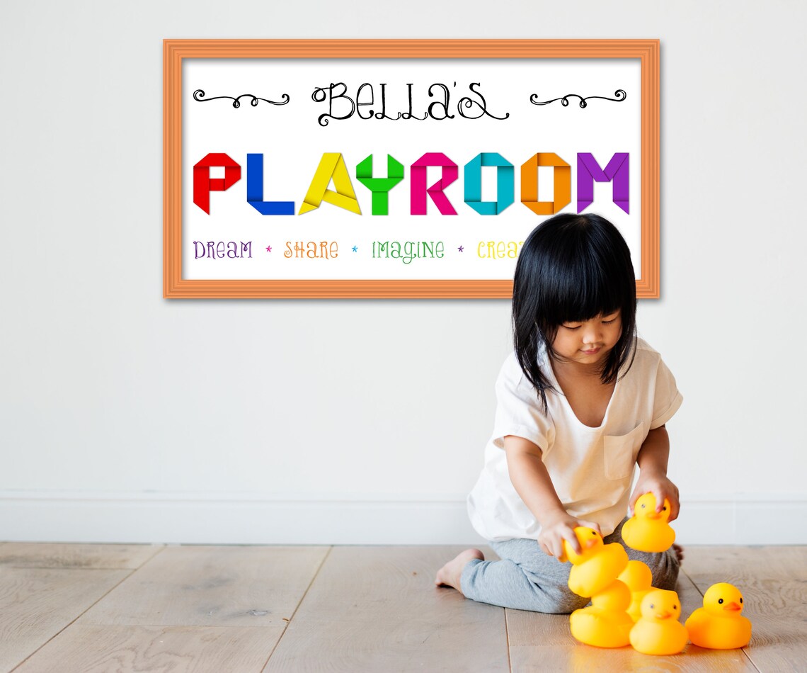 Personalized Playroom Sign Printable Playroom Decor Etsy