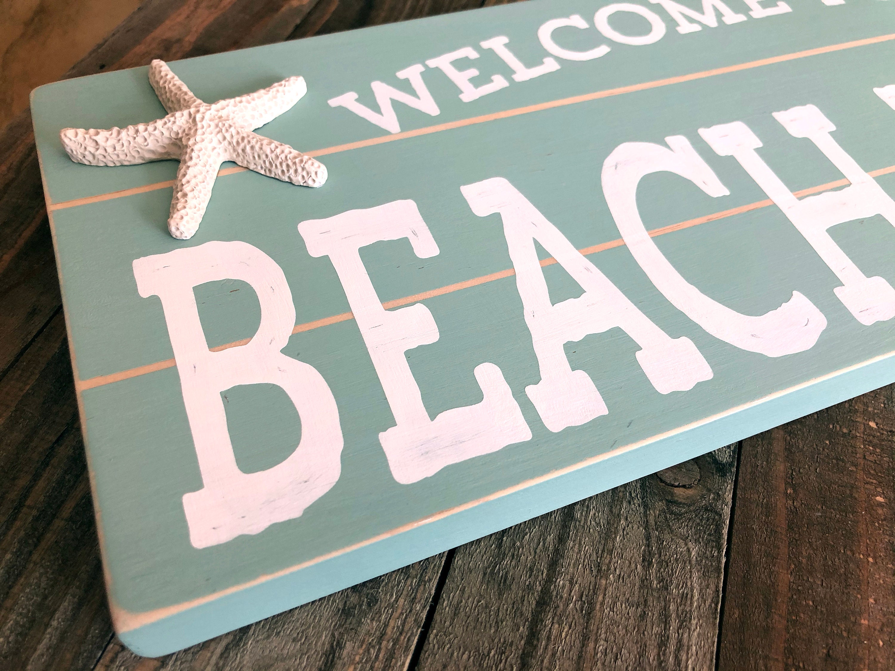 Beach House Sign To Our Beach House Sign Coastal Decor Etsy