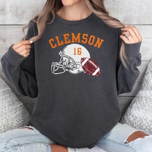 Clemson Football Sweatshirt, Tigers Sweatshirt, Comfort Colors Sweatshirt, Unisex Clemson Sweatshirt