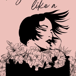 Digitaler Download Poster Wandkunst, feministische Kunst, Girl Power, Menschenrechte, Zitate, Fragile Like a Bomb, RBG, Ruth Bader Ginsburg Feminismus