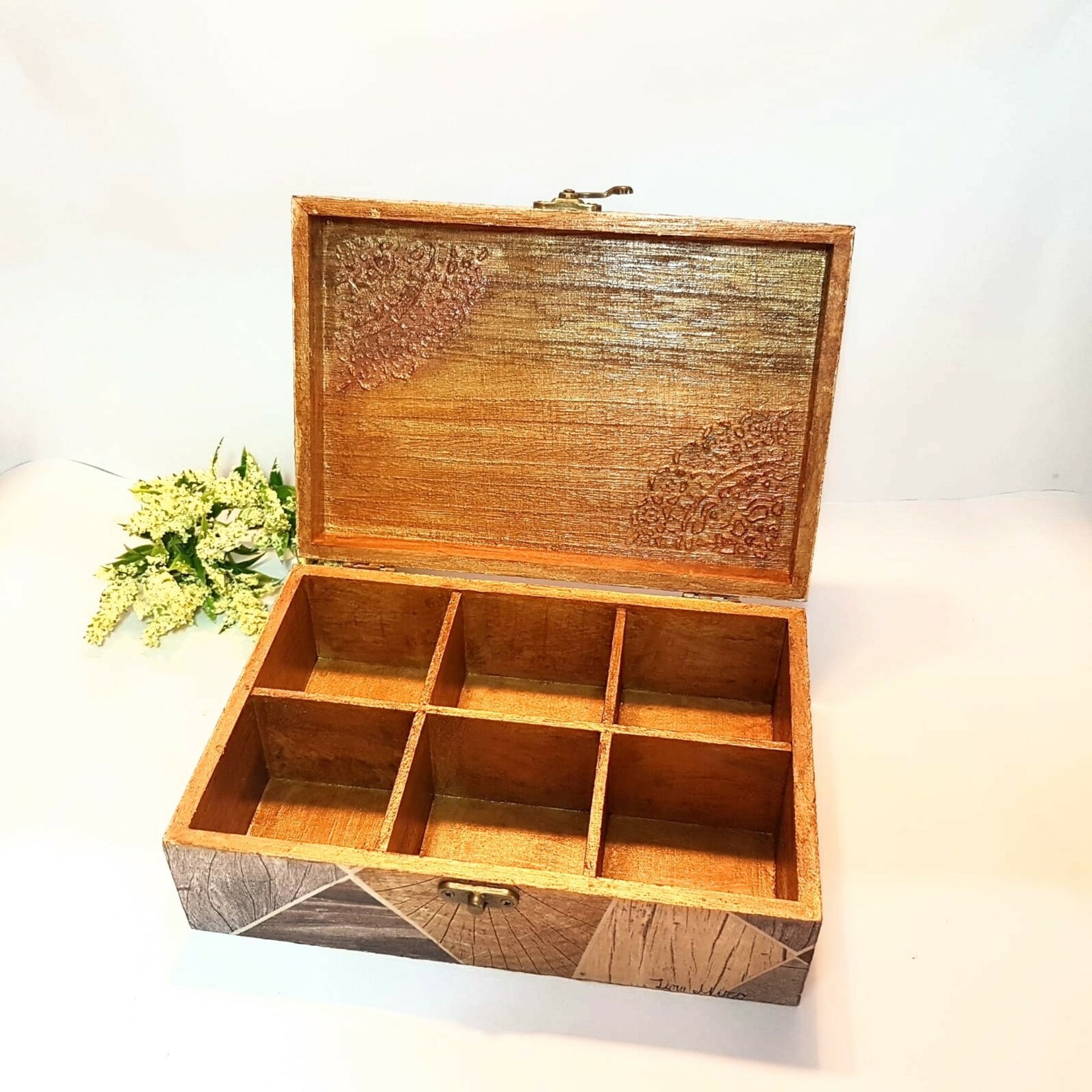 Horses Wooden Tea Box. Wooden Vintage Tea Box. Handpainted | Etsy