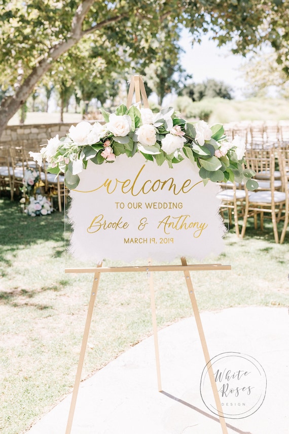 Plexiglass Clear Sign Cards and Gifts Painted Back Acrylic Sign Wedding Sign Decor Custom Wedding