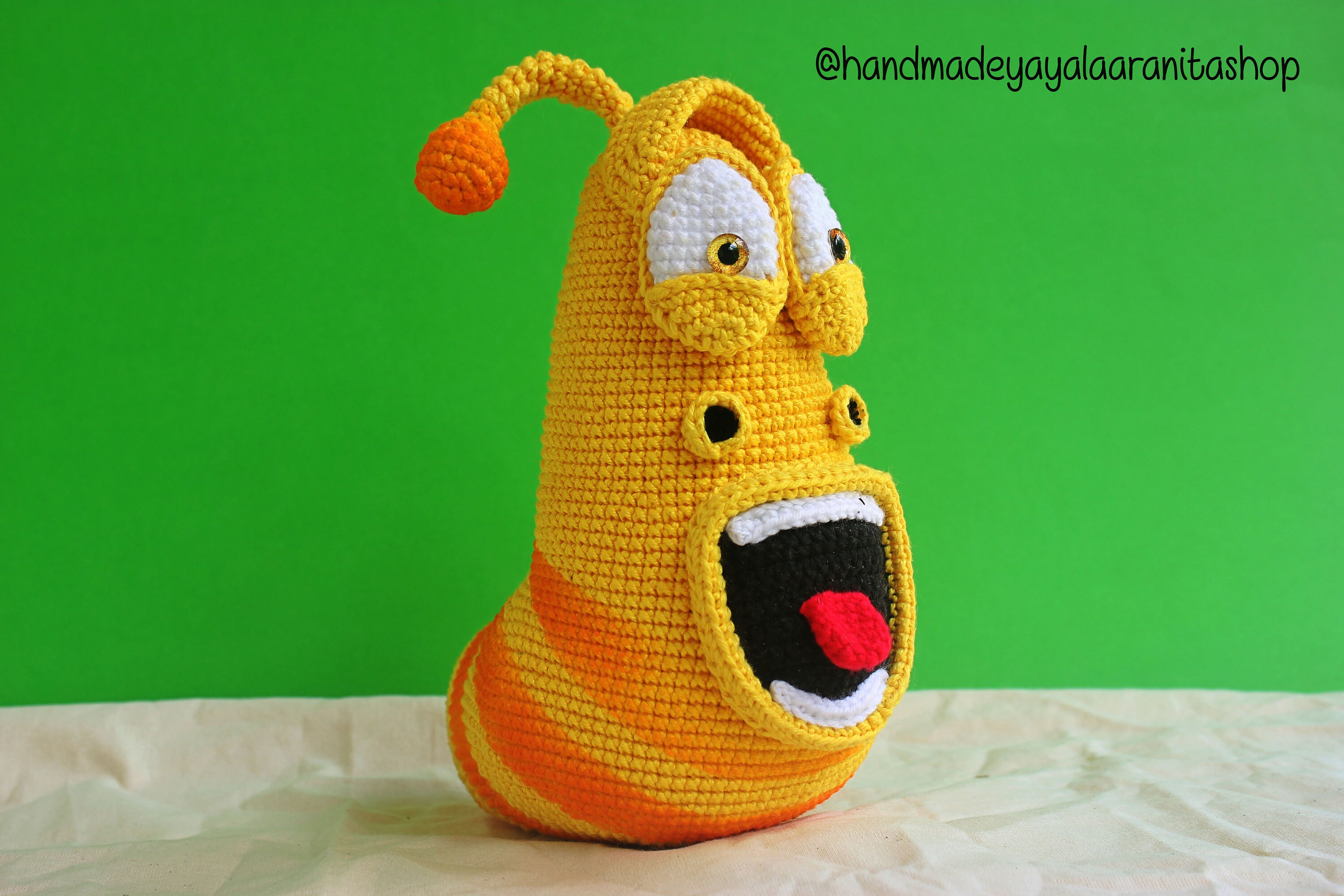 Amigurumi Pattern Yellow Larva Cartoon Red Larva TUBA - Etsy Finland Amigurumi Pattern Yellow Larva Cartoon Red Larva TUBA - Etsy Finland