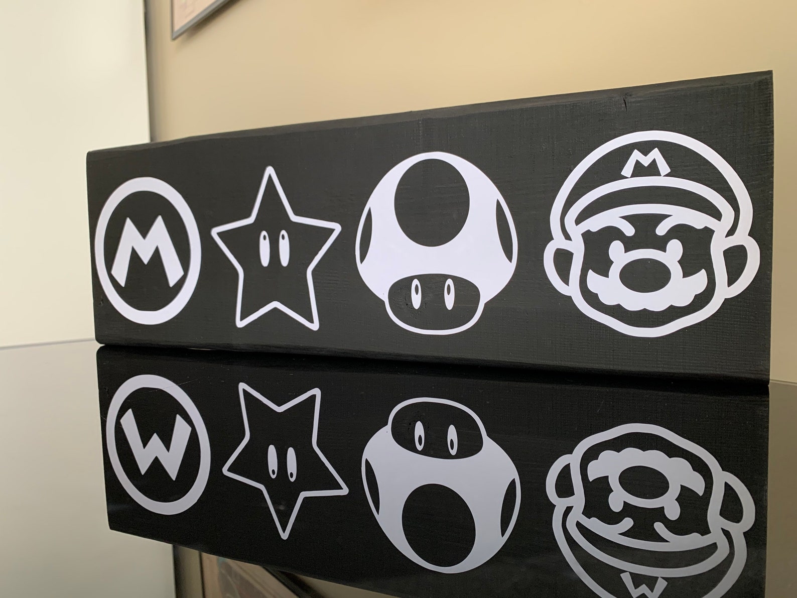Super Mario Wooden Sign Mario Kart Super Mario Brothers | Etsy