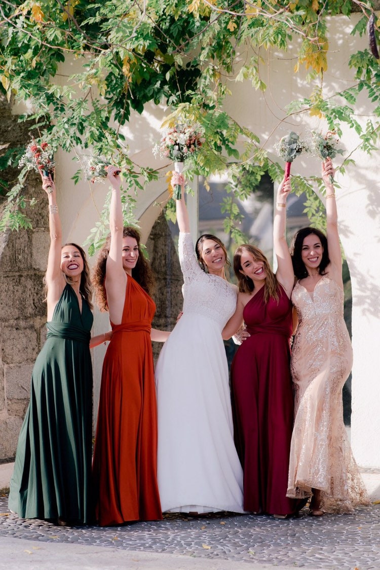 Luxe Custom Royal Blue Infinity bridesmaid dress