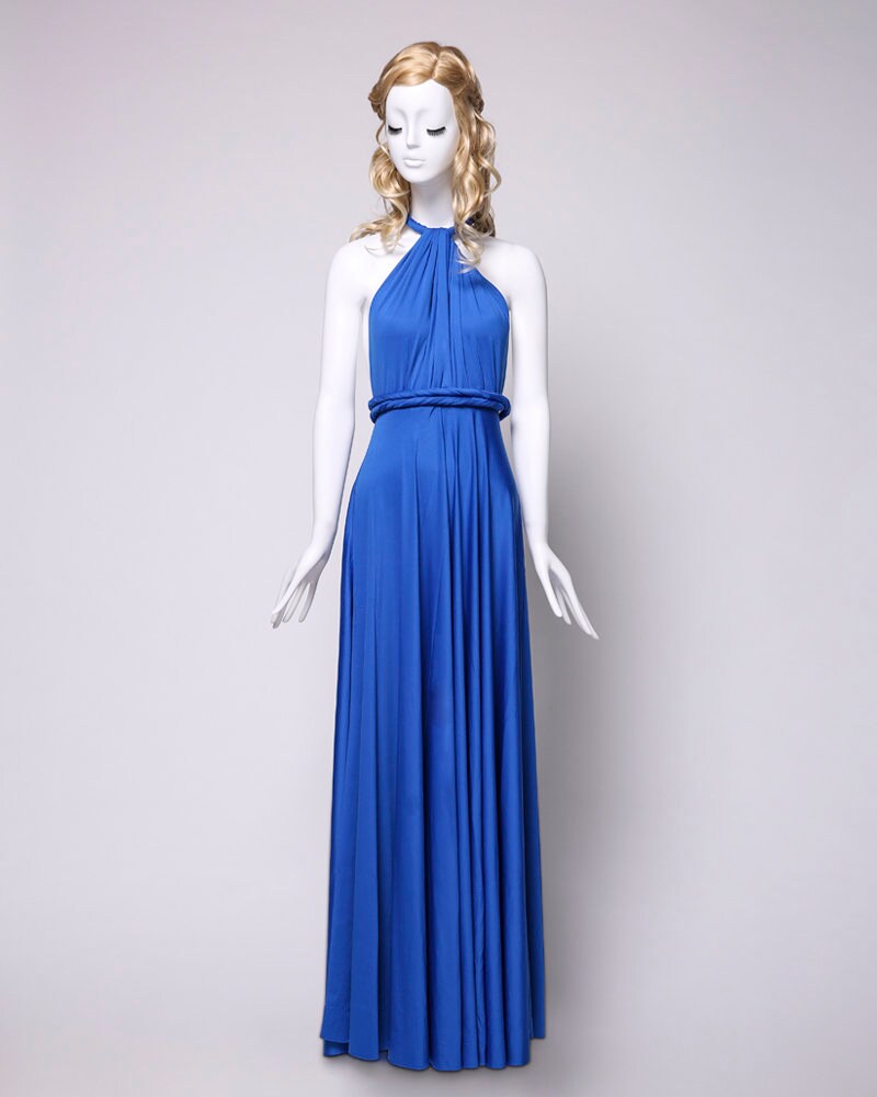 T-Back Multi Wear Convertible Bridesmaid Dresses Royal Blue