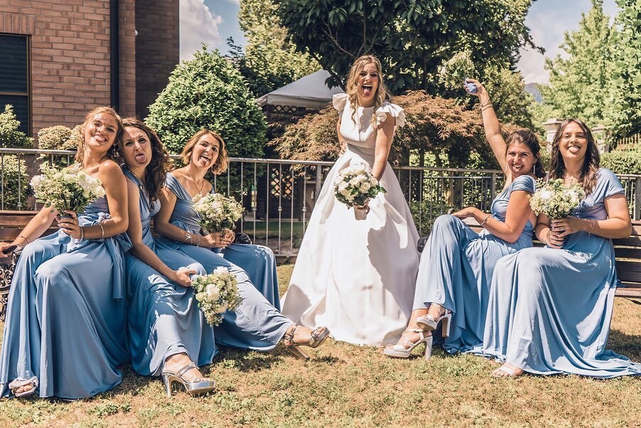 Strapless Multi Wear Convertible Bridesmaid Dresses Dusty Blue
