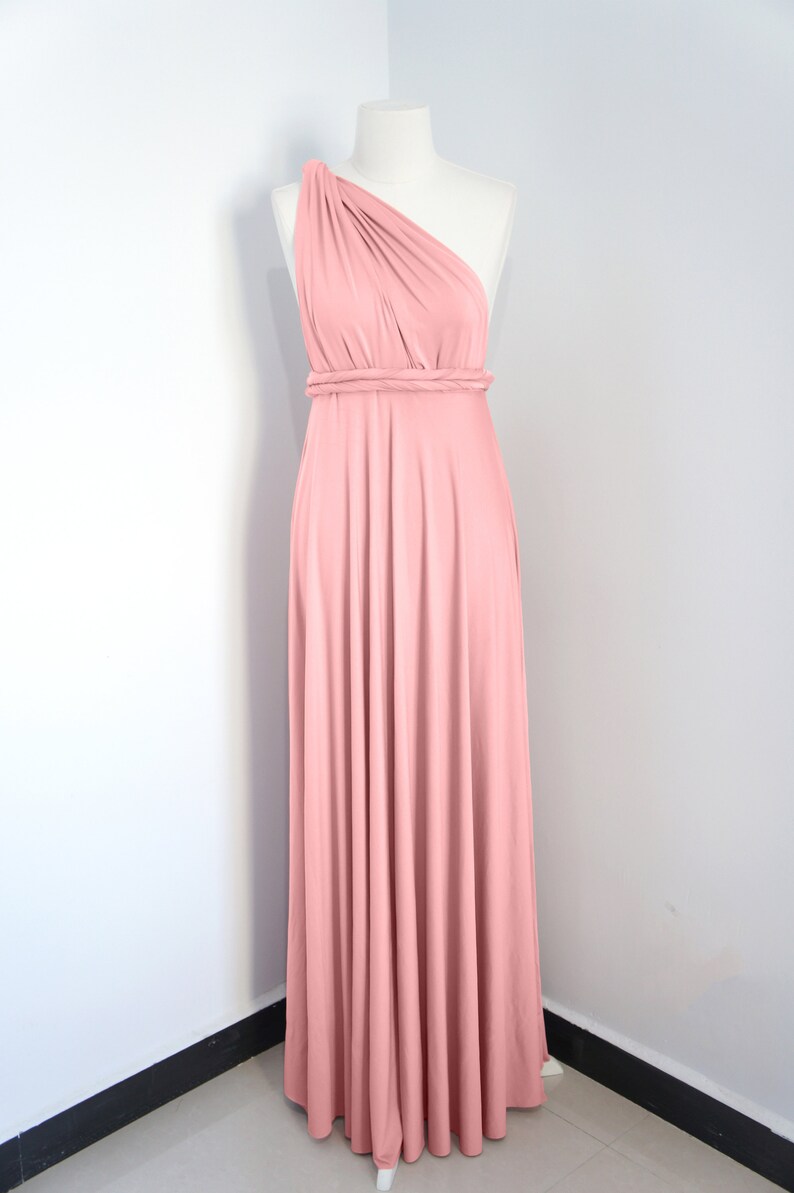 Infinity Dress Convertible Wrap Dress Dusty Rose Bridesmaid Dress Infinity Wrap Dress,Multi-way Dress Convertible Dress Pink Wrap Dress