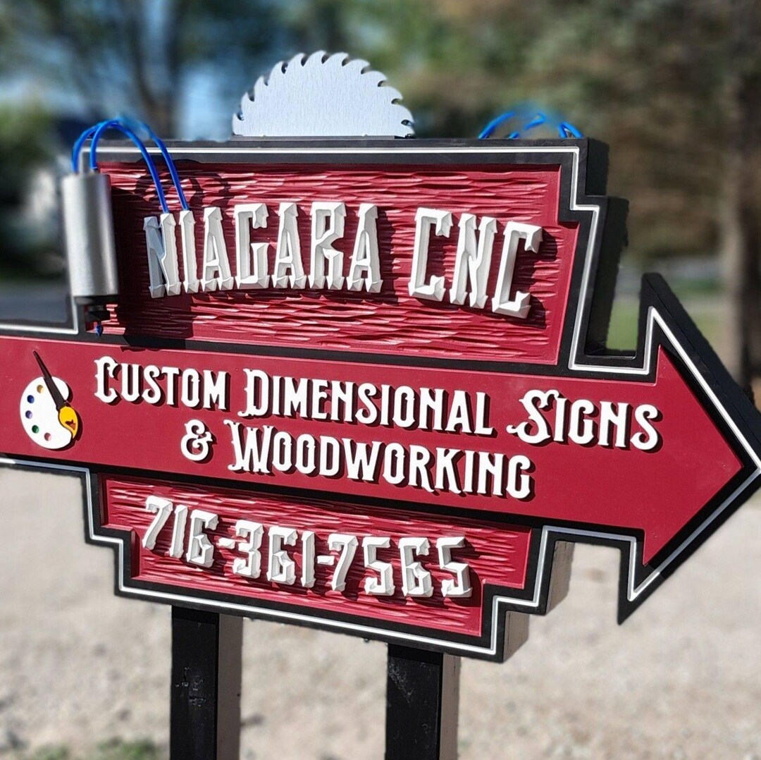 Custom 3d Sign HDU | 3d Logo | Hand Painted | Carved High-density ...