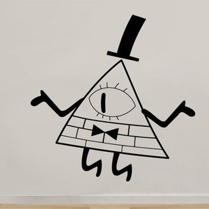 Bill Cipher Decal Wall Vinyl Sticker Cartoon Gravity Falls Decor Wall Art Home Child Room Design Poster Gift Print Sign Mural gf9