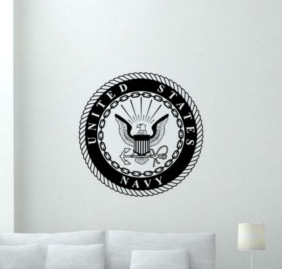 US Navy Sticker Wall Vinyl Decal United States Navy Logo Sign Military