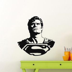 Superhero Wandtattoo Vinyl Aufkleber Superhero Wandkunst Kinder Dekor Schablone Poster Geschenk Einfarbig Kein Hintergrund Aufkleber für Wand Fenster Auto 3692
