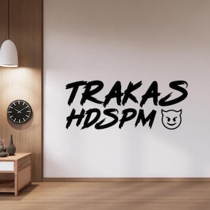 Trakas Hdspm Wall Decal Vinyl Sticker Wall Art Decor Stencil Poster Gift One Color No Background Decal for Wall Window Hood Truck Car 3700