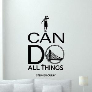 Steph Curry I Can Do All Things - Etsy