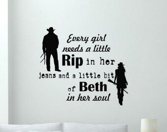 Every Girl Needs a Little Rip in Her Jeans Decal Vinyl Wall Sticker Wall Art Decor Poster Gift Mural Self Adhesive No Background Sign 2311