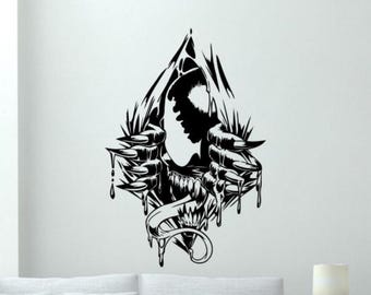 Venom Wall Decal Vinyl Sticker Wall Art Gift Boy Room Superhero Decor Sign Stencil Poster Door Window Car Truck Laptop Decal 5vm
