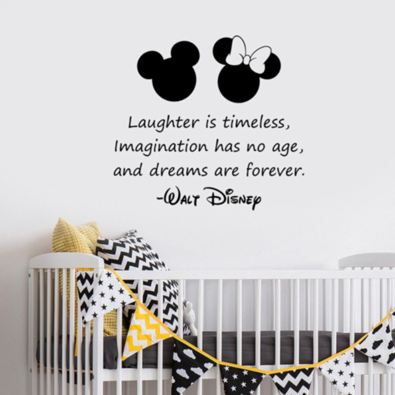 Laughter Is Timeless Walt Disney Inspirational Quote Wall Etsy