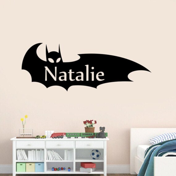 Batgirl Custom Name Wall Decal Comics Superhero Personalized - Superhero Name Wall Stickers Batgirl Custom Name Wall Decal Comics Superhero Personalized - Superhero Name Wall Stickers