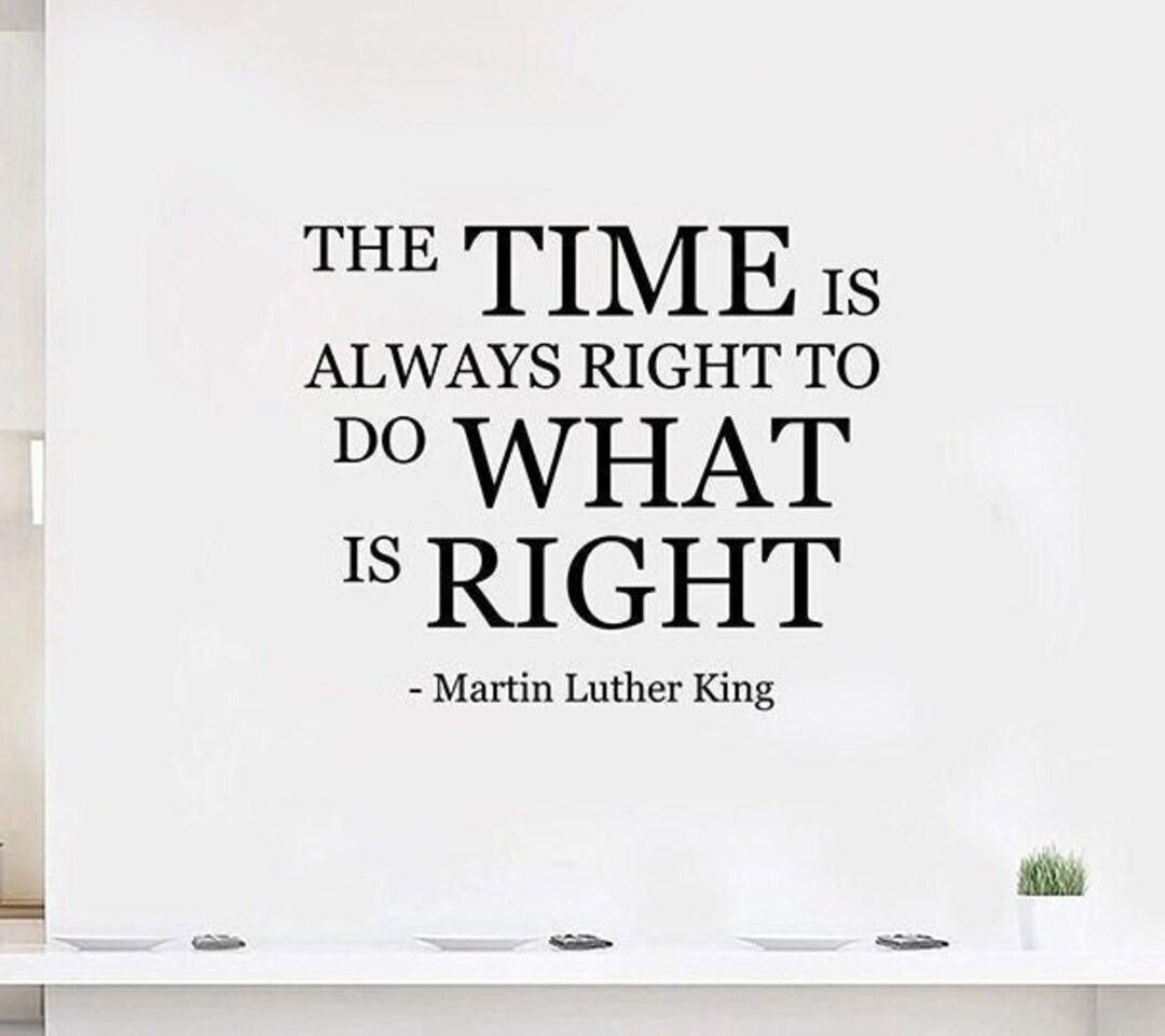 Martin Luther King Quote Wall Decal Vinyl Sticker Writer Politician ...