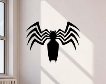 Venom Wall Decal Vinyl Sticker Carnage Wall Art Gift Boy Room Superhero Decor Sign Stencil Poster Door Window Car Truck Laptop Decal 10vm