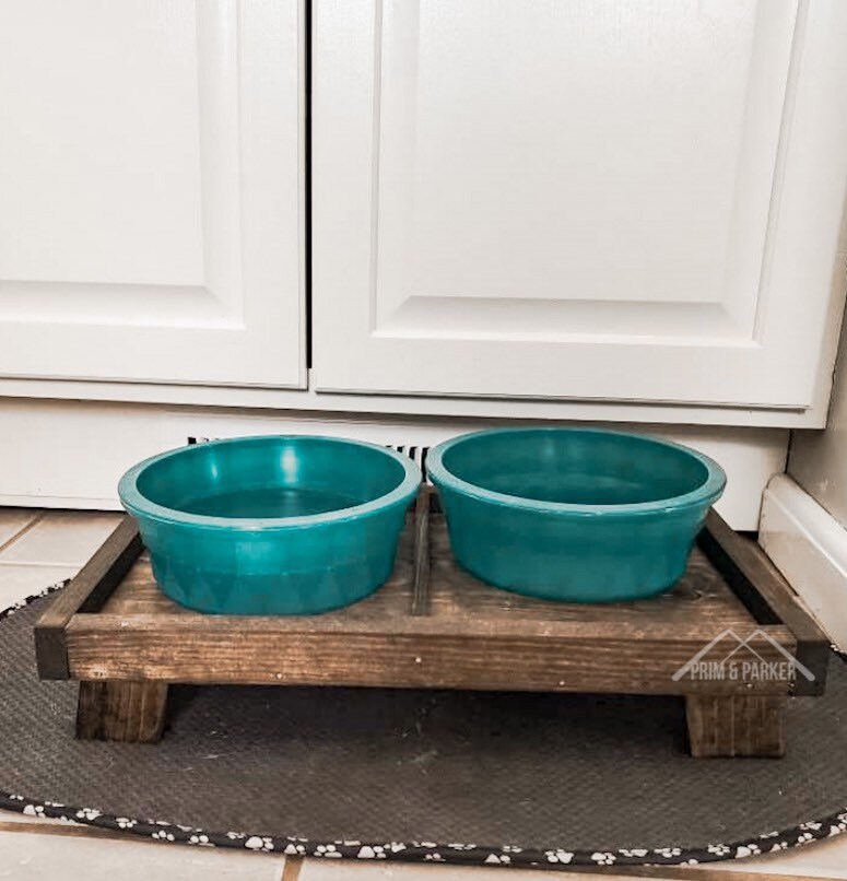 MEDIUM Dog Bowl Stand Elevated Dog Food Stand Raised Dog Etsy Australia