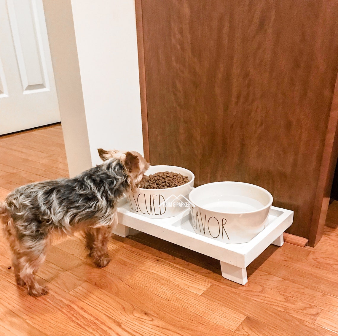 MEDIUM Dog Bowl Stand Elevated Dog Food Stand Raised Dog Etsy