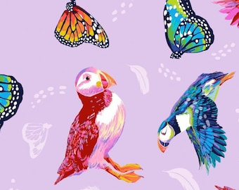 Migration by Lorraine Turner for FreeSpirit - Friends in Flight LAVENDER - PWLT017.LAVENDER - Half Yard Increments