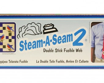Steam-A-Seam 2 di The Warm Company - Rete termoadesiva a doppio stick (su 2 lati) - Leggero - Larghezza 24" - Incrementi di mezzo metro - 5524WNN