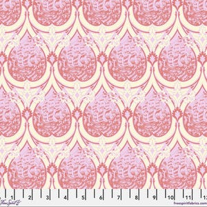 Parisville Deja Vu by Tula Pink for FreeSpirit - Pink Ships in Tear Drops - Sea of Tears MELON - PWTP191.MELON - Half Yard Increments