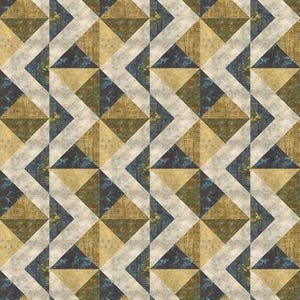 Patterned Patina Quilt Pattern by Needle In A Hayes Stack - Tiffany Hayes - Makes 72" x 84" Quilt - Paper Pattern ONLY - NH2523