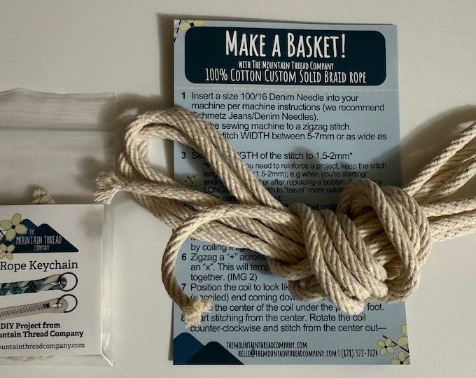 KIT - Coiled Rope Sampler - Make a Basket AND Keychain - the Mountain ...