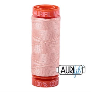 2420 - Aurifil 100% Cotton Mako 50wt Small Spool (200M) Thread - Col. 2420 Fleshy Pink
