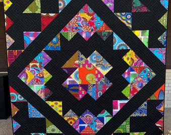 Hitchhiker's Star Quit Pattern by Hunter's Design Studio - Sam Hunter - Pre-Cut Friendly - Makes 9 Sizes! - Pattern ONLY - HDS088
