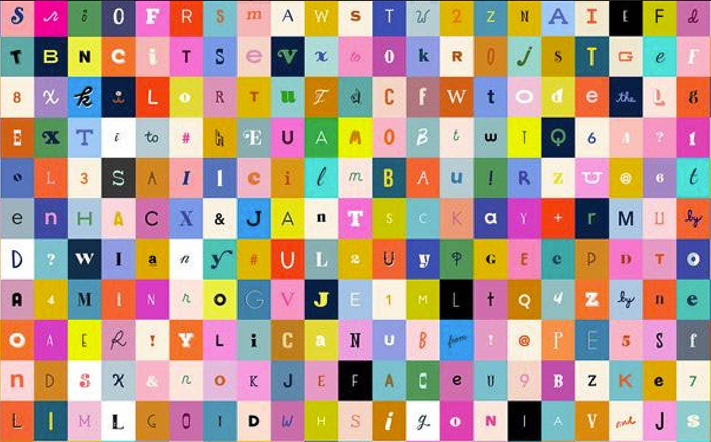 Selvedge Magic by Ruby Star Society - Selvedge Magic LETTERS - Full Repeat 44" x 18" (WOF x  0.5 yard) - Half Yard Increments - RS518011