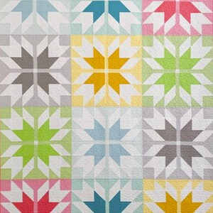 Prairie Tracks por Cotton and Joy - Fran Gulick - Patas de urso, tulipas, estrelas - Adequado para Fat Quarter - Faz vários tamanhos - SOMENTE molde