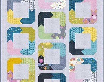 Harrelson Quilt Pattern by Chrissy Lux of Branch & Blume - Fat Quarter Friendly - Makes 62.5" x 78.5" Quilt - Pattern ONLY - BNB2319