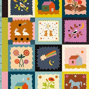 PANNELLO - Mystic Fable di Alexia Abegg - Ruby Star Society - Pannello Fable GALAXY - Ripetizione completa 44"x81" - 18 blocchi di design - RS414511