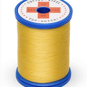 753-0502 - Sulky 50wt 660YDS Cotton + Steel 100% Cotton Thread - Col.753-0502, Cornsilk - Long Staple Egyptian Cotton