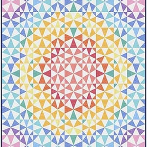 Mai Tai Quilt Pattern by Sarah Thomas of SARIDITTY - Fat Quarter Friendly - Foundation Paper Piecing - Makes 64" x 73" Quilt - Pattern ONLY