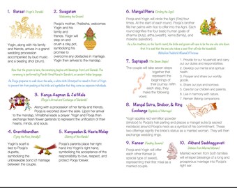 indian wedding program etsy