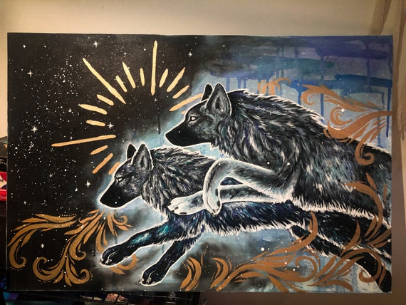 Wolf art | Etsy