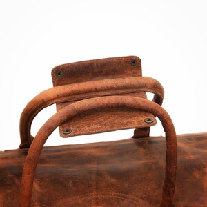 Leather Weekender Bagfull Grain Leather Duffle - Etsy